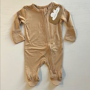 Angel Dear Tan Basics Footie Newborn 0-3 3-6 6-9 months